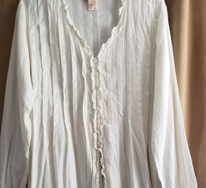 Vintage April Cornell white top